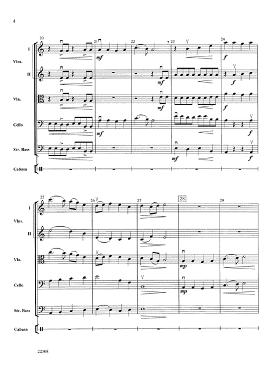 Peasant Dance: Score String Orchestra scores gallery preview page 4