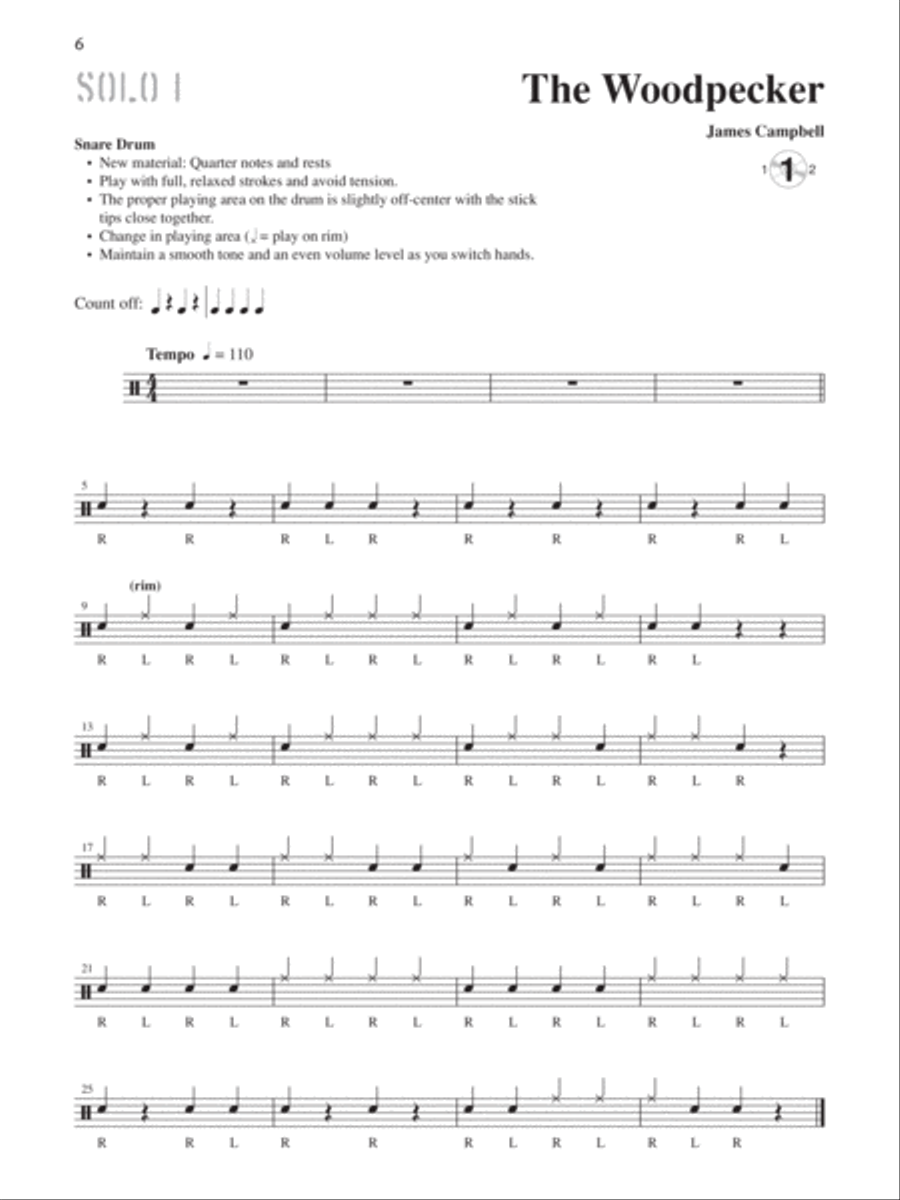 Solo Expressions for the Beginning Percussionist Percussion scores gallery preview page 5