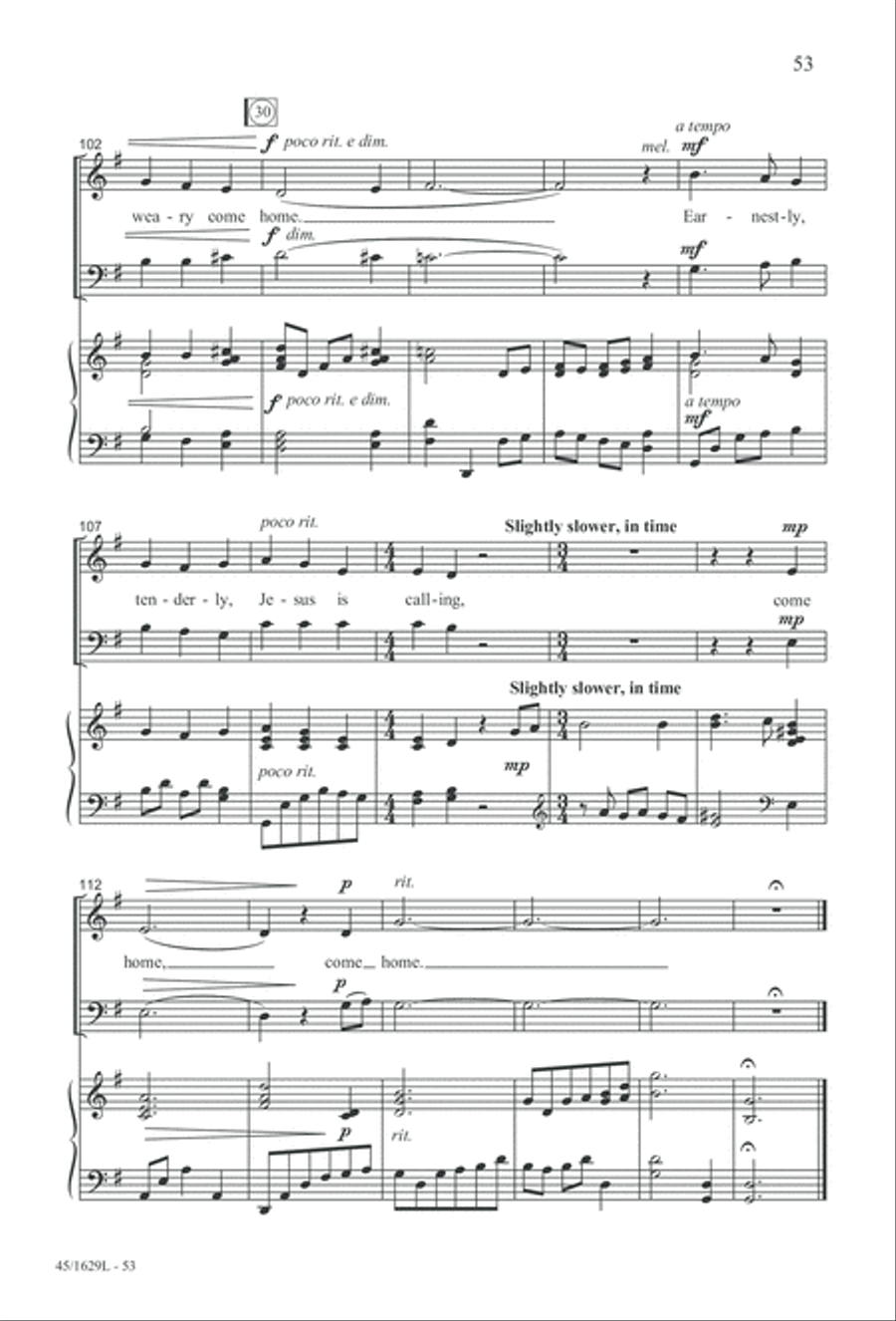 Hymns We Love to Sing, Vol. 2 3-Part scores gallery preview page 53