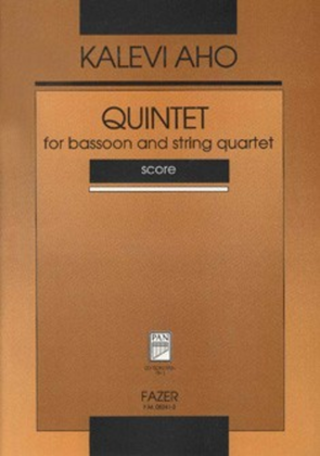Quintet For Bassoon And String Quartet