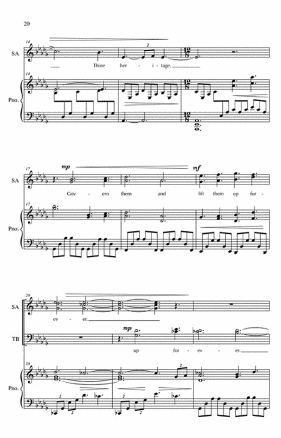 Te Deum 4-Part scores gallery preview page 5