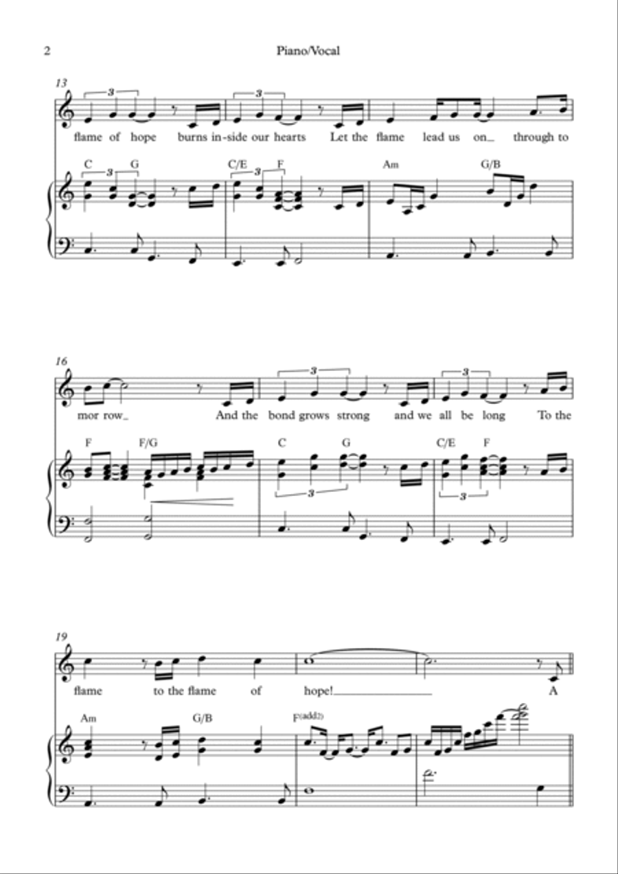 The Flame of Hope The Flame of Hope Voice scores gallery preview page 2