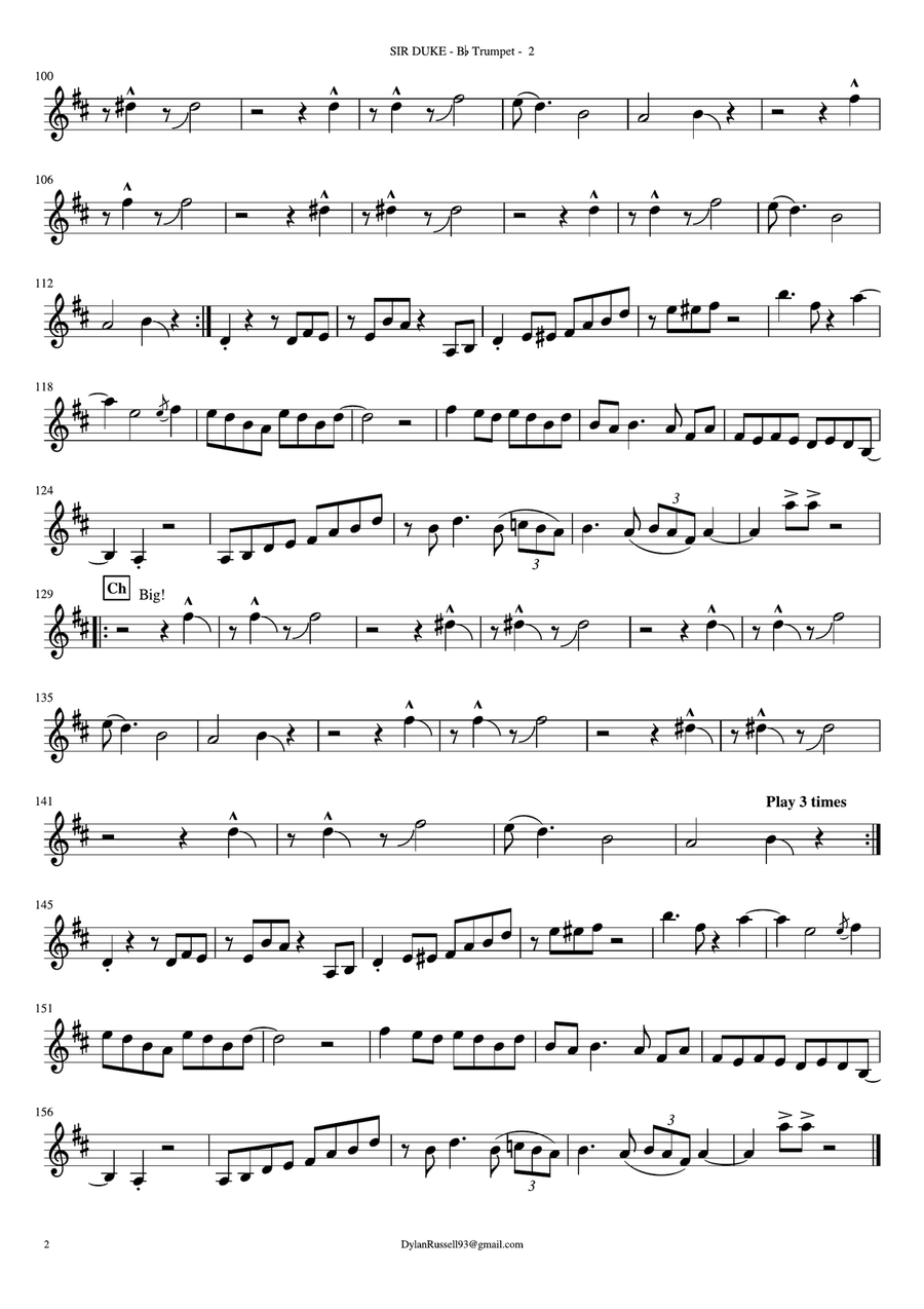 Sir Duke Sir Duke Small Ensemble scores gallery preview page 6