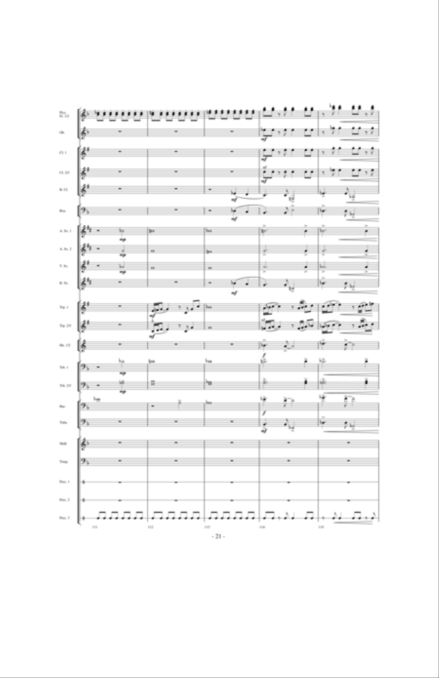 Beyond the Higher Skies Concert Band scores gallery preview page 20