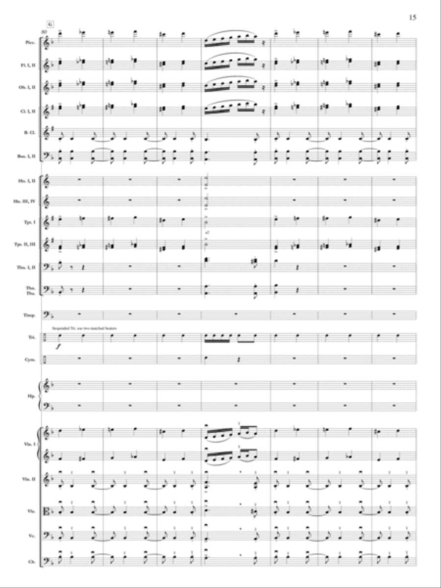 Samson Et Dalila, Op. 47: Danse Bacchanale Orchestra scores gallery preview page 16