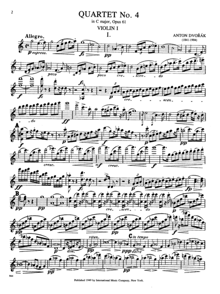 Quartet No. 11 In C Major, Opus 61