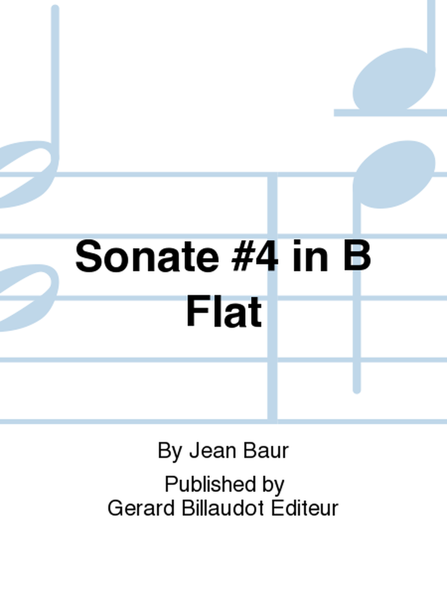 Sonate No. 4 In B-flat