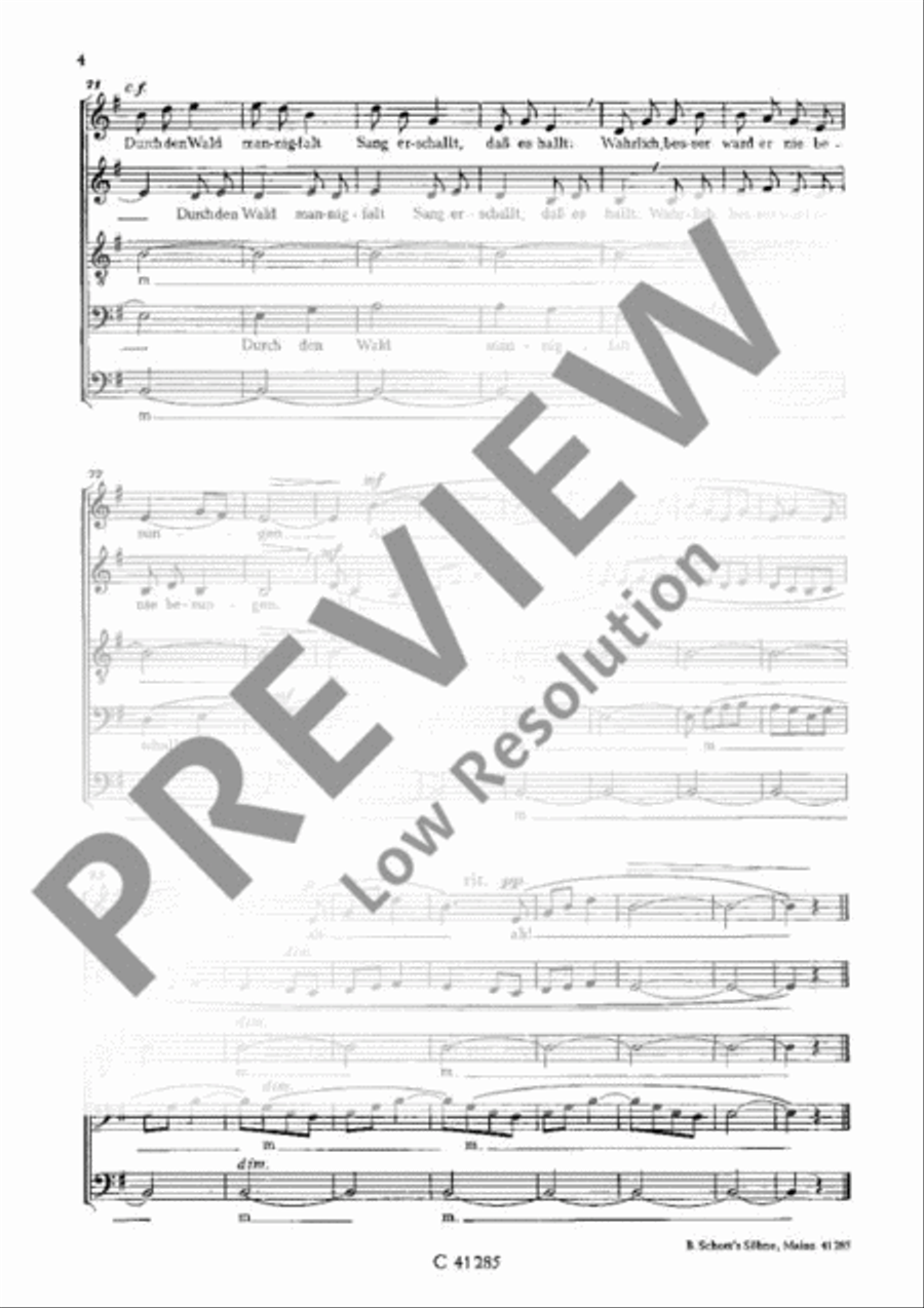 Fünf alte Volkslieder Mixed Choir scores gallery preview page 5