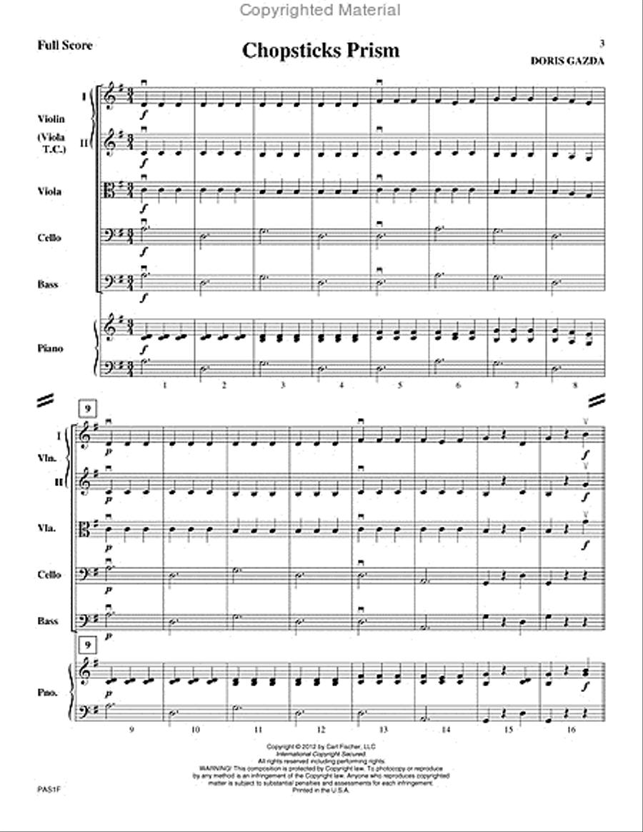Chopsticks Prism String Orchestra scores gallery preview page 2
