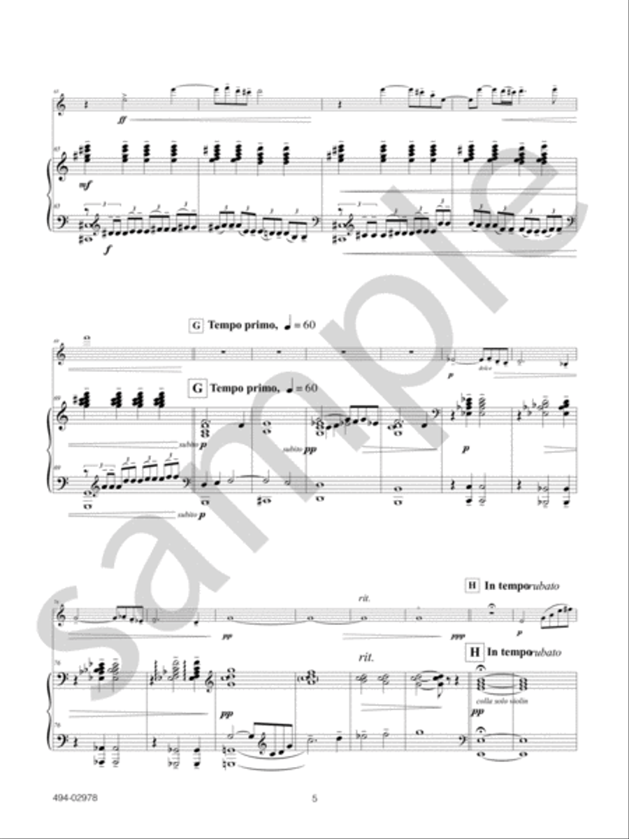 Chamber Concerto Violin Solo scores gallery preview page 8