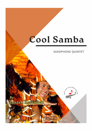 Book cover for Cool Samba (saxophone quintet)