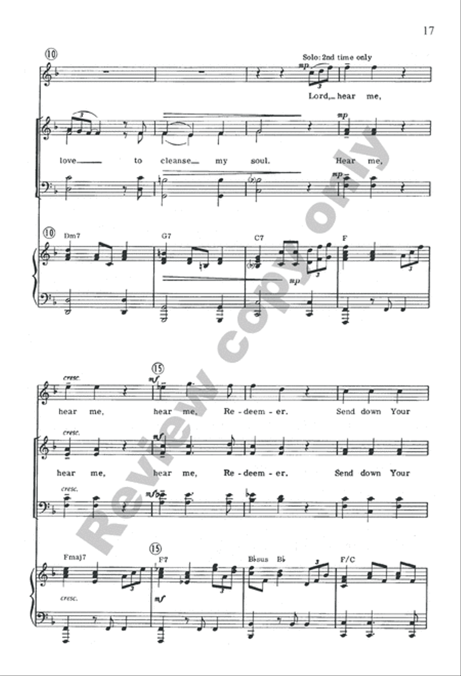 Three Gospel Choruses Divisi scores gallery preview page 36