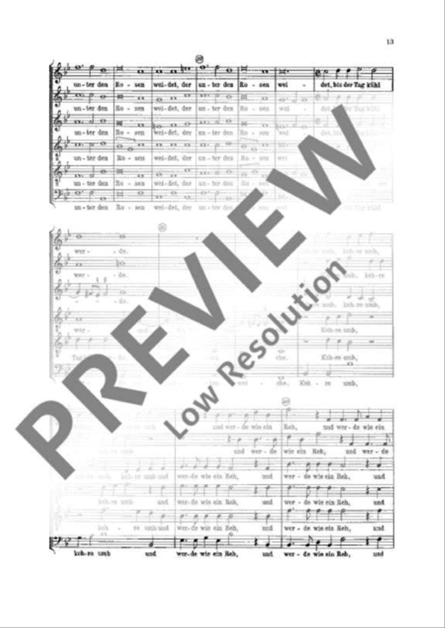 Five Song of Salomon motets Mixed Choir scores gallery preview page 14