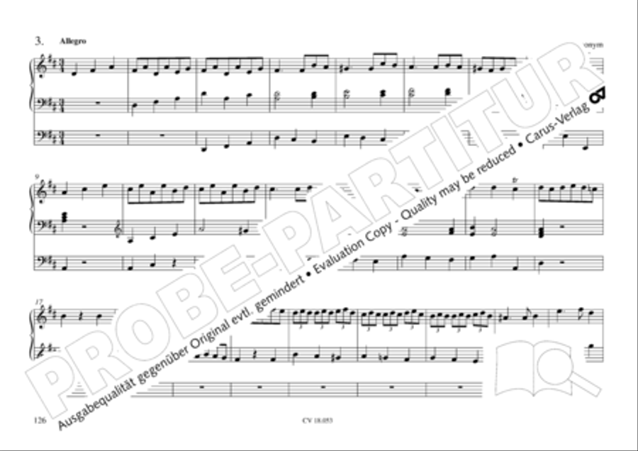 Das Husumer Orgelbuch von 1758 Organ Solo scores gallery preview page 127