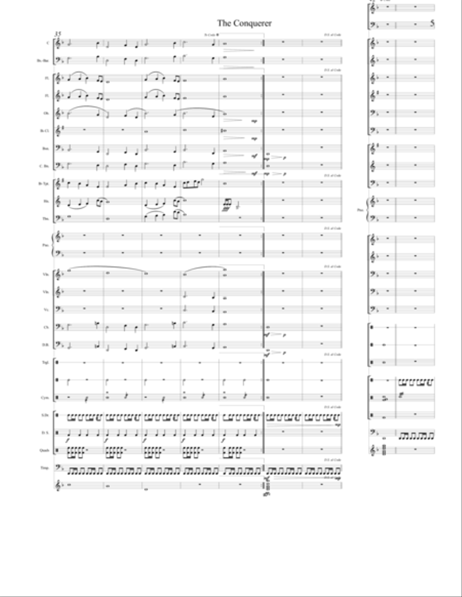 The Conquerer - For Orchestra & Choir Choir scores gallery preview page 5