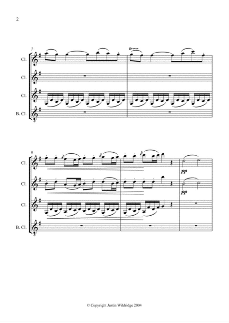 Eine Kleine Nachtmusik Eine Kleine Nachtmusik Woodwind Quintet scores gallery preview page 2