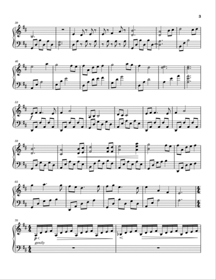 My Golden Sunrise Piano Solo scores gallery preview page 3