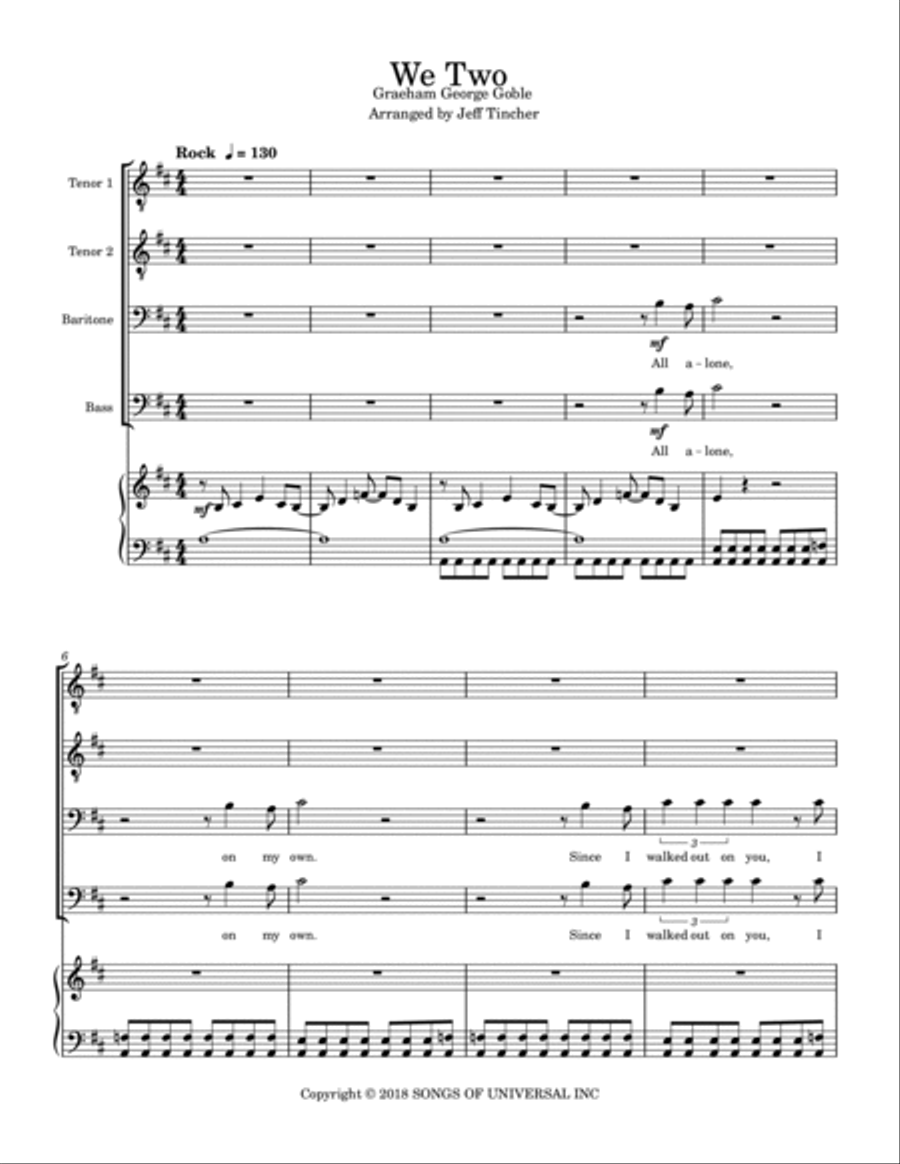 We Two We Two TTBB scores gallery preview page 2
