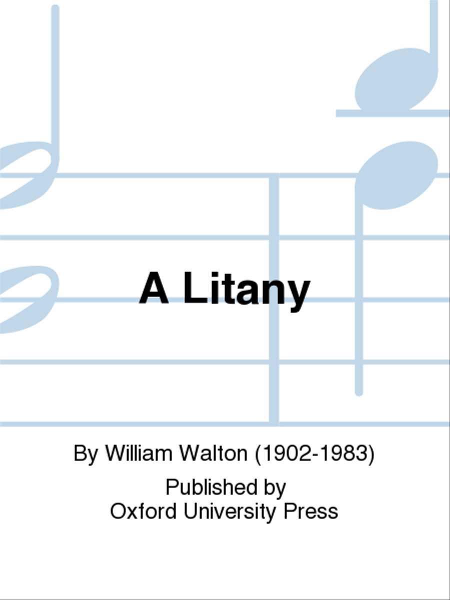 A Litany A Litany 4-Part scores gallery preview page 1