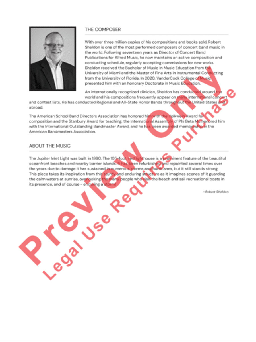 Sentinel Concert Band scores gallery preview page 3