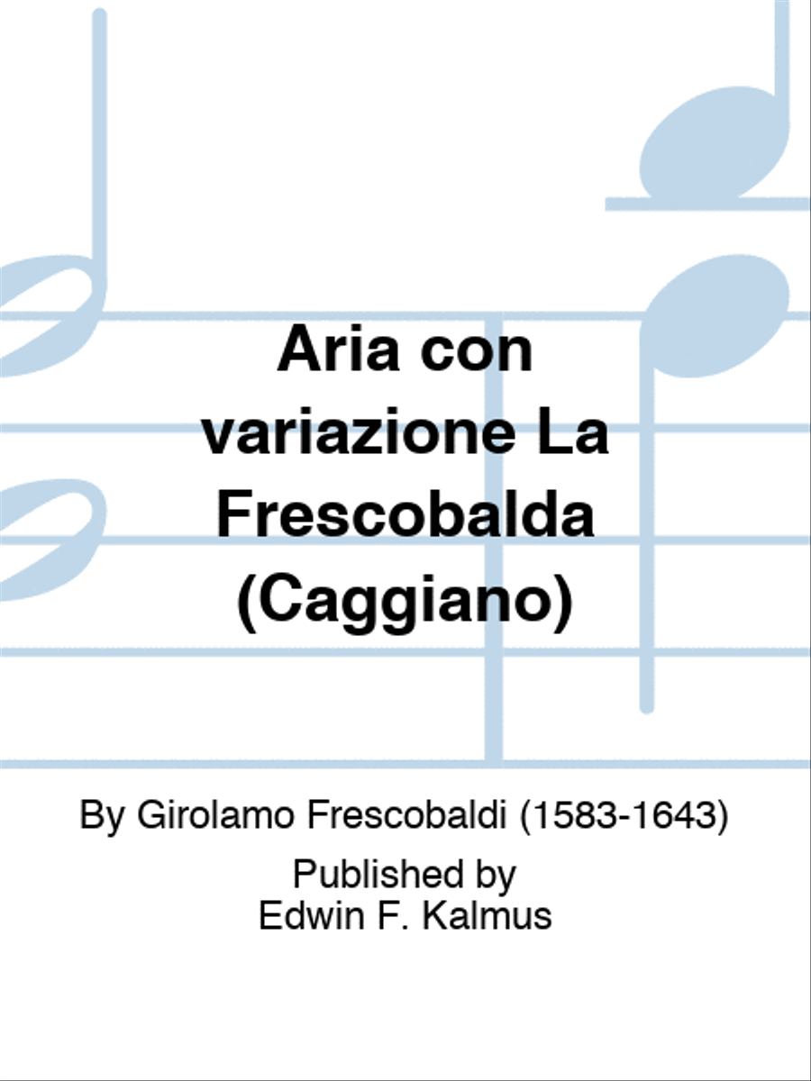 Aria con variazione La Frescobalda (Caggiano) Voice Solo scores gallery preview page 1