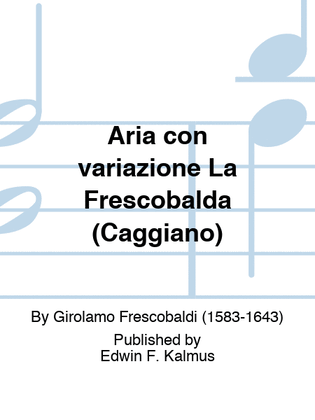 Book cover for Aria con variazione La Frescobalda (Caggiano)