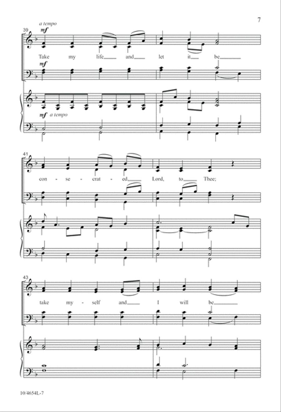 What Shall I Offer My God? 4-Part scores gallery preview page 7
