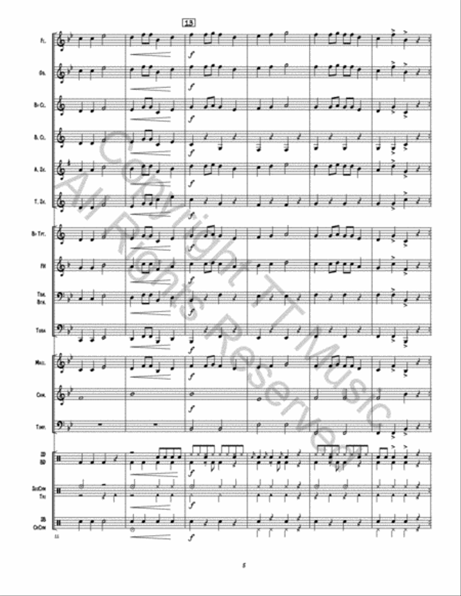 Christmas Concert 2 for 1 Concert Band scores gallery preview page 6