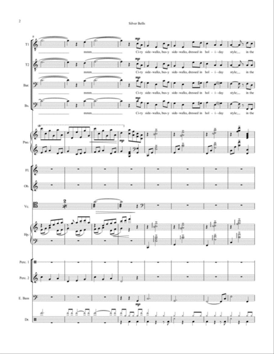 Silver Bells Large Ensemble scores gallery preview page 2