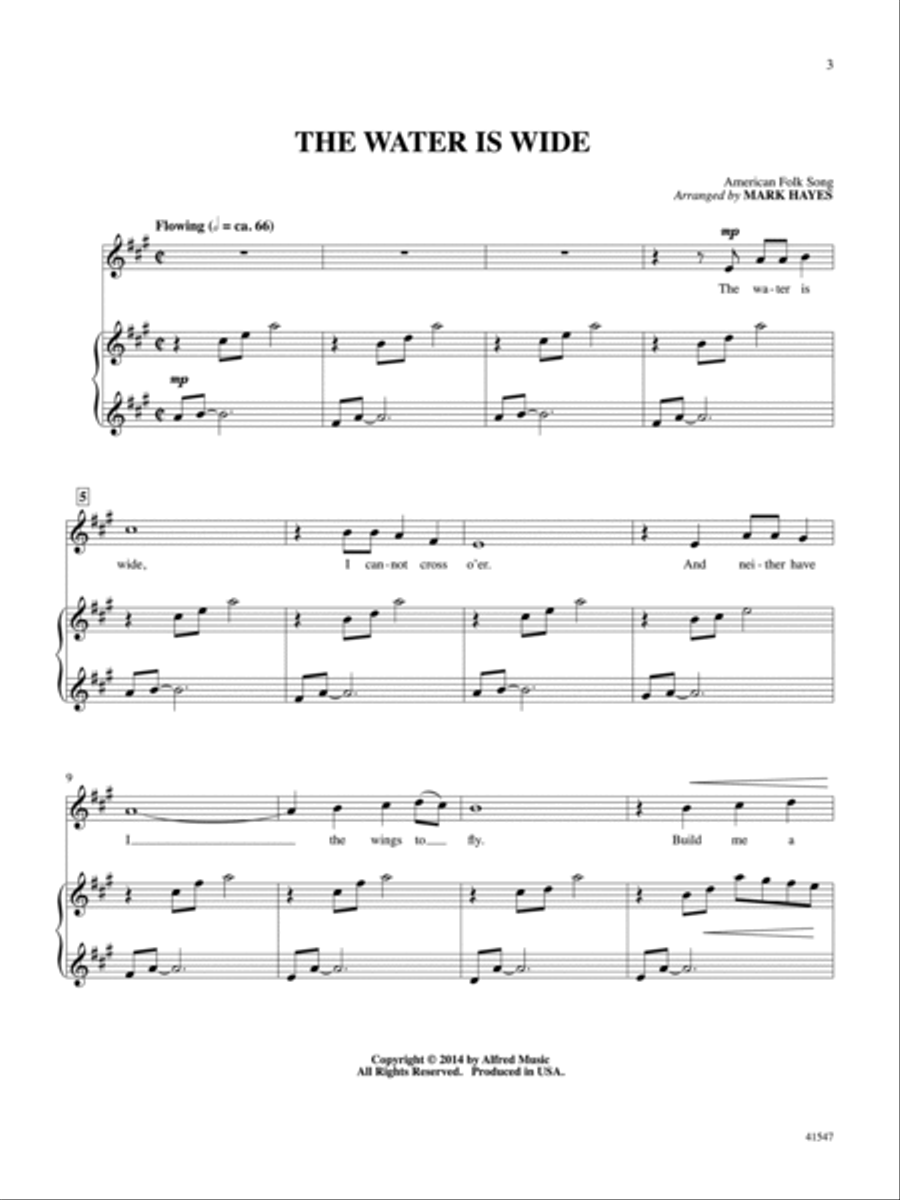 Folk Songs for Solo Singers, Volume 2 Voice scores gallery preview page 3