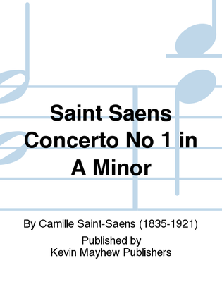 Book cover for Saint Saens Concerto No 1 in A Minor