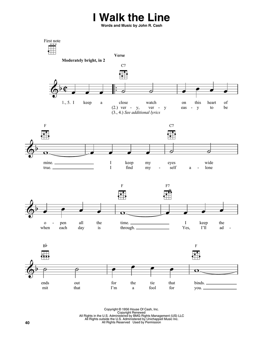 I Walk The Line Banjo scores gallery preview page 1