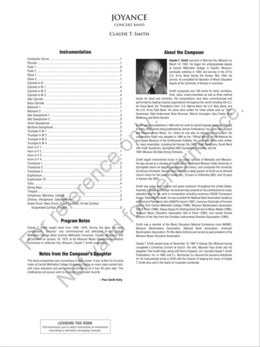 Joyance Concert Band scores gallery preview page 3