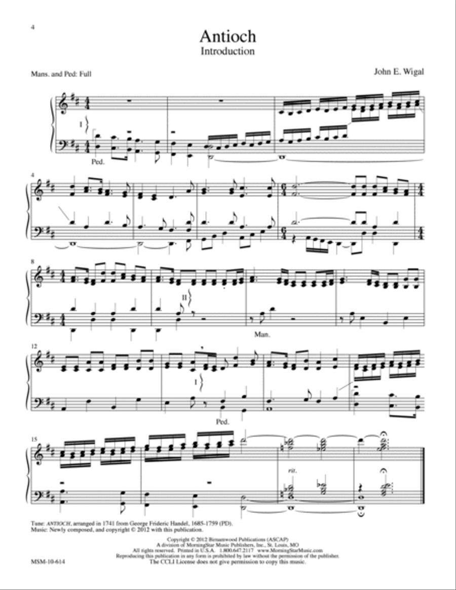Hymn Introductions and Alternate Harmonizations Organ scores gallery preview page 3