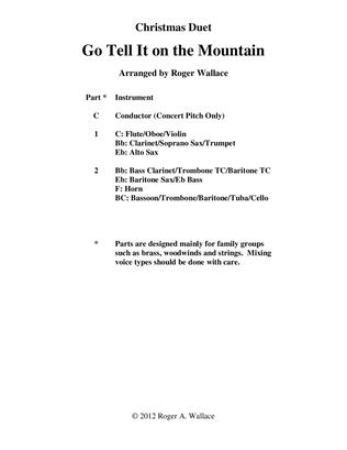 Book cover for Go Tell It on the Mountain (Brass Duet)