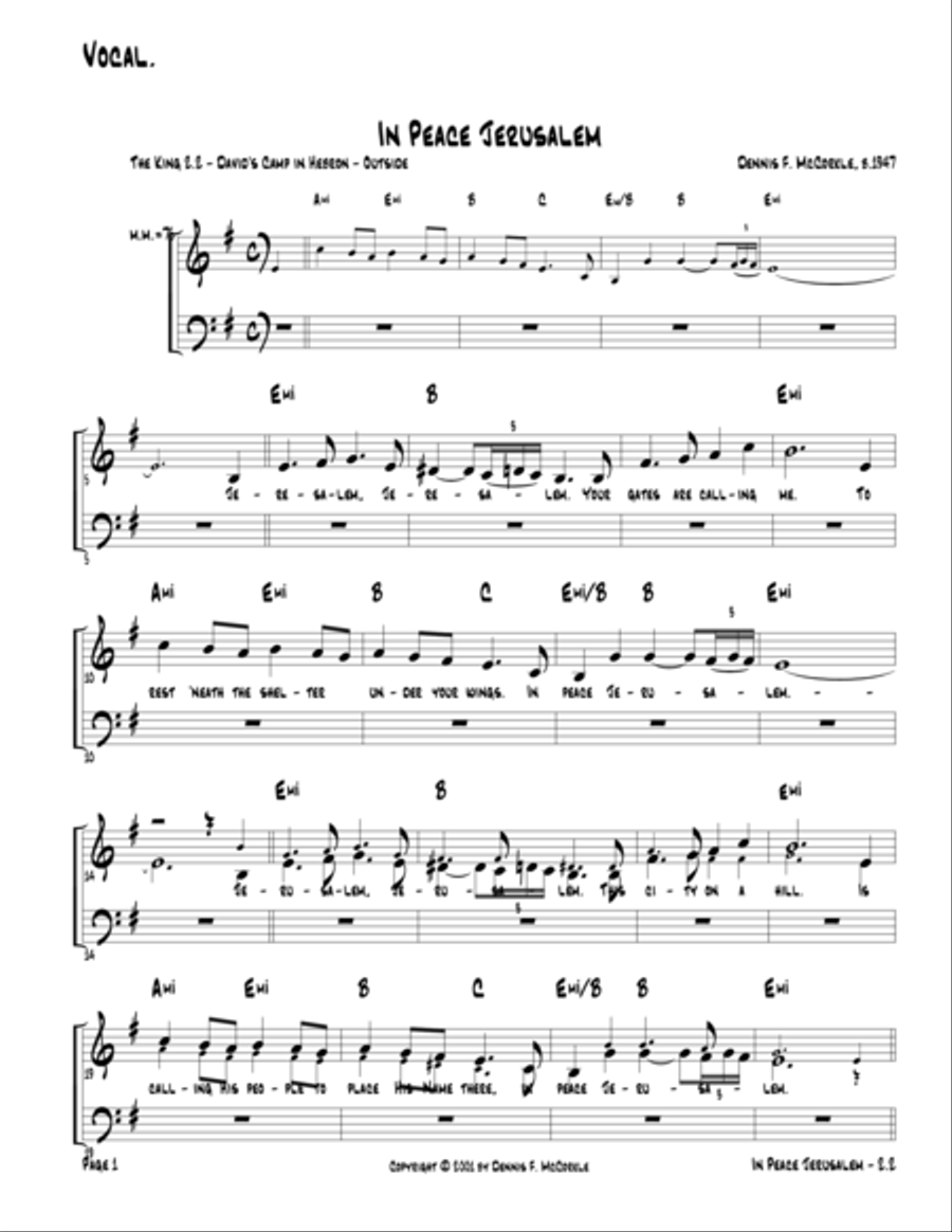 Jerusalem song on sale