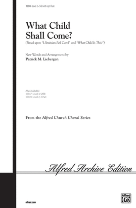 Book cover for What Child Shall Come?