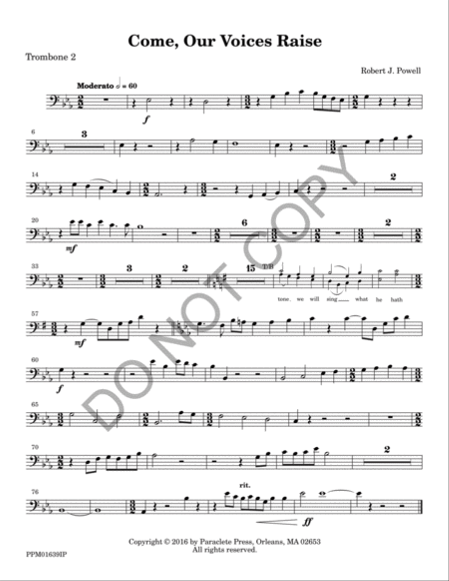 Come, Our Voices Raise 4-Part scores gallery preview page 7