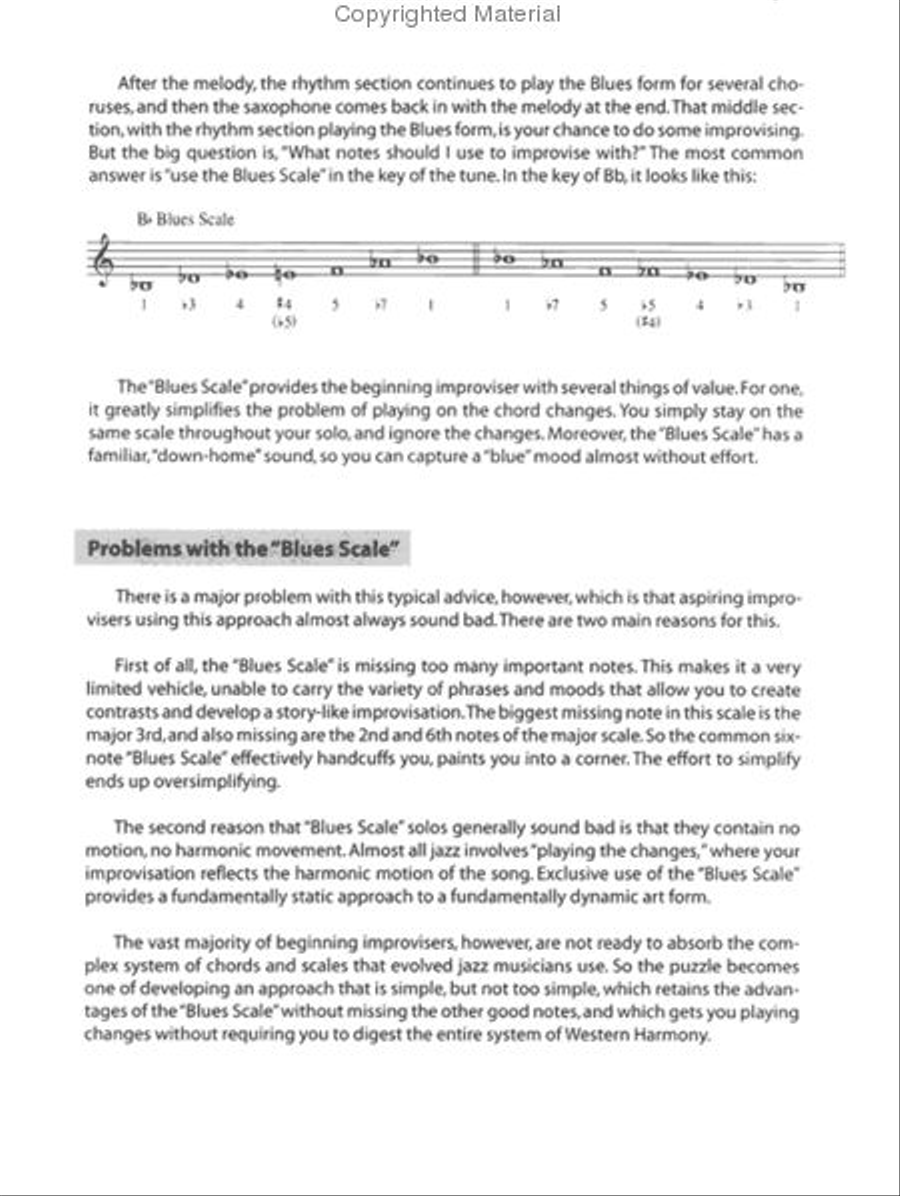The Blues Scales - Bb Edition B-Flat Instrument scores gallery preview page 3