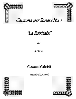 Canzona per Sonare No. 1 "La Spiritata"