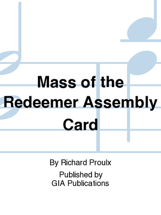 Mass of the Redeemer - Assembly edition