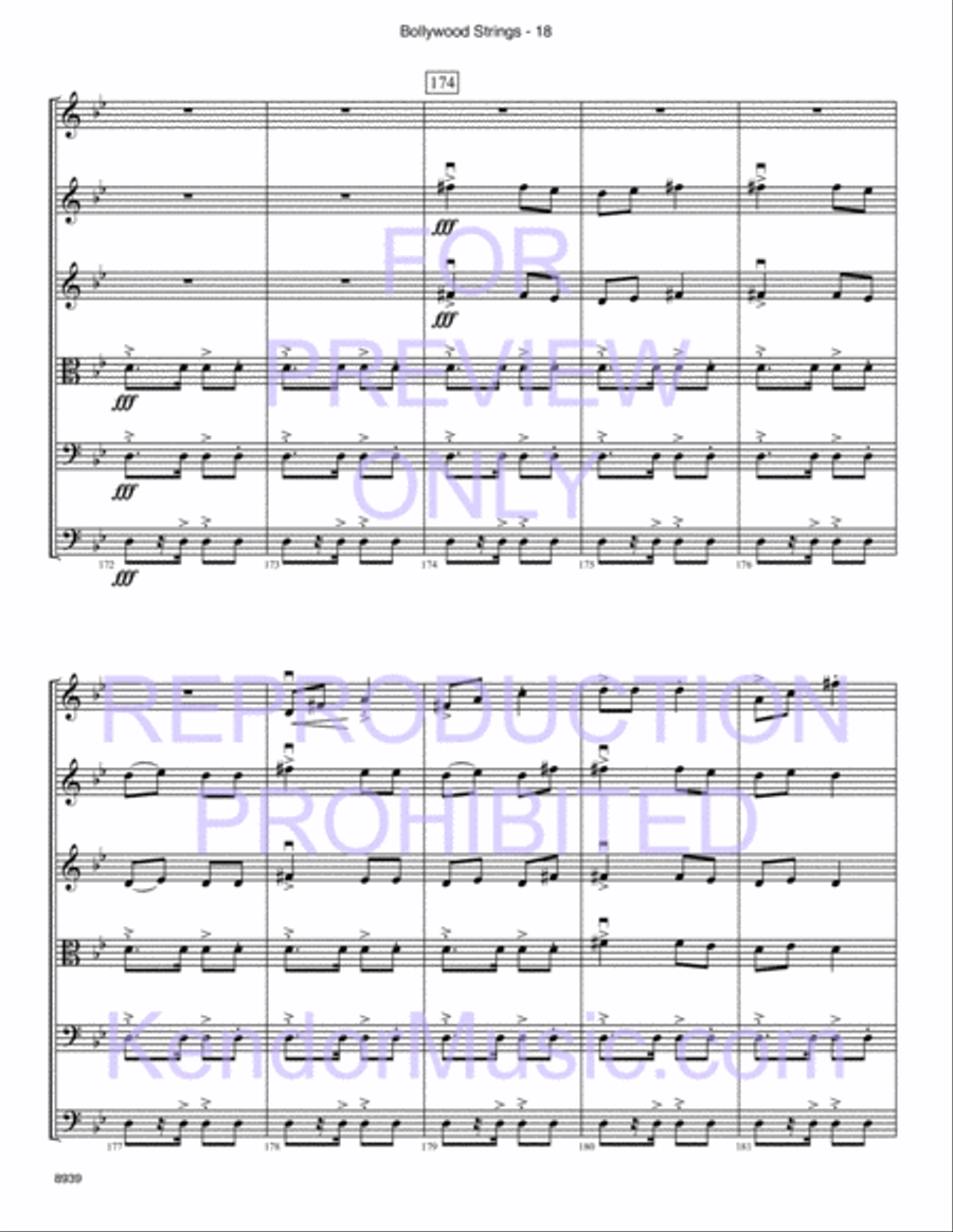 Bollywood Strings (Junior Edition) String Orchestra scores gallery preview page 19