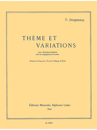 Theme Et Variations (percussion(s) & Piano)