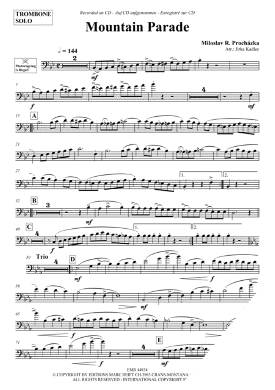 Mountain Parade Piano Accompaniment scores gallery preview page 3