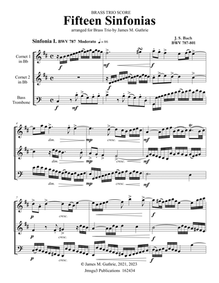 BACH: Fifteen Sinfonias BWV 787-801 for Brass Trio