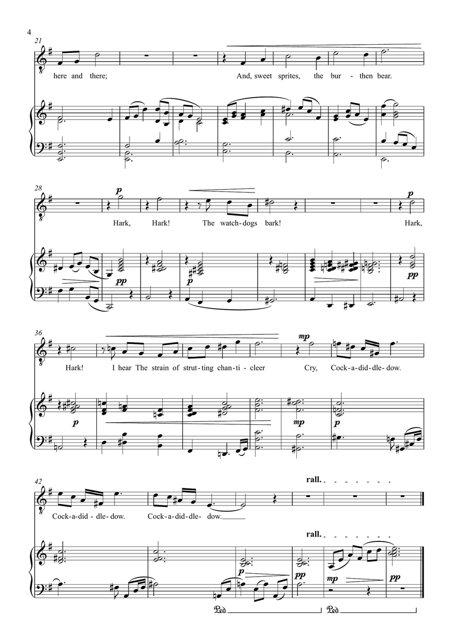 Ariel's Songs from The Tempest Voice Solo scores gallery preview page 4