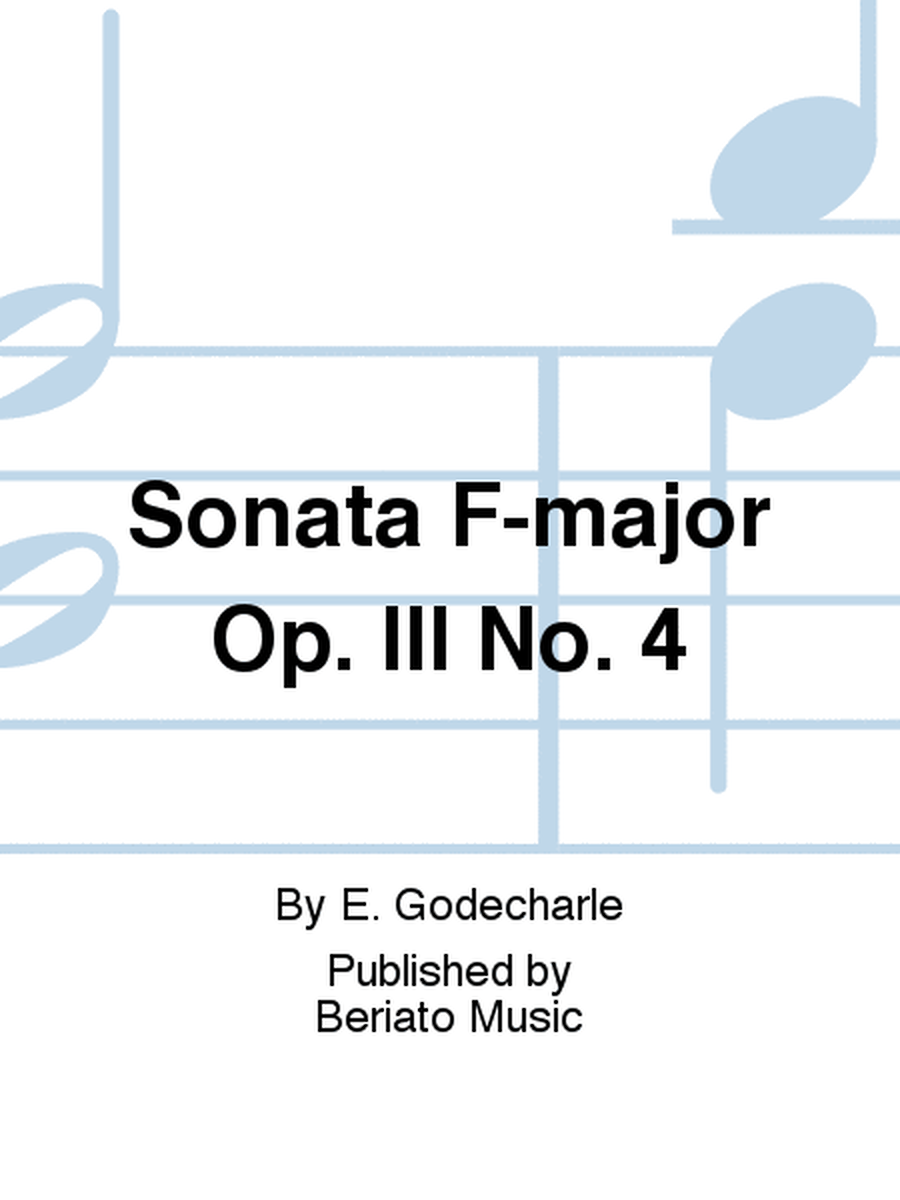 Sonata F-major Op. III No. 4