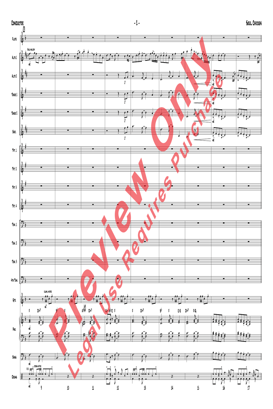 Soul Chicken Soul Chicken Jazz Ensemble scores gallery preview page 4