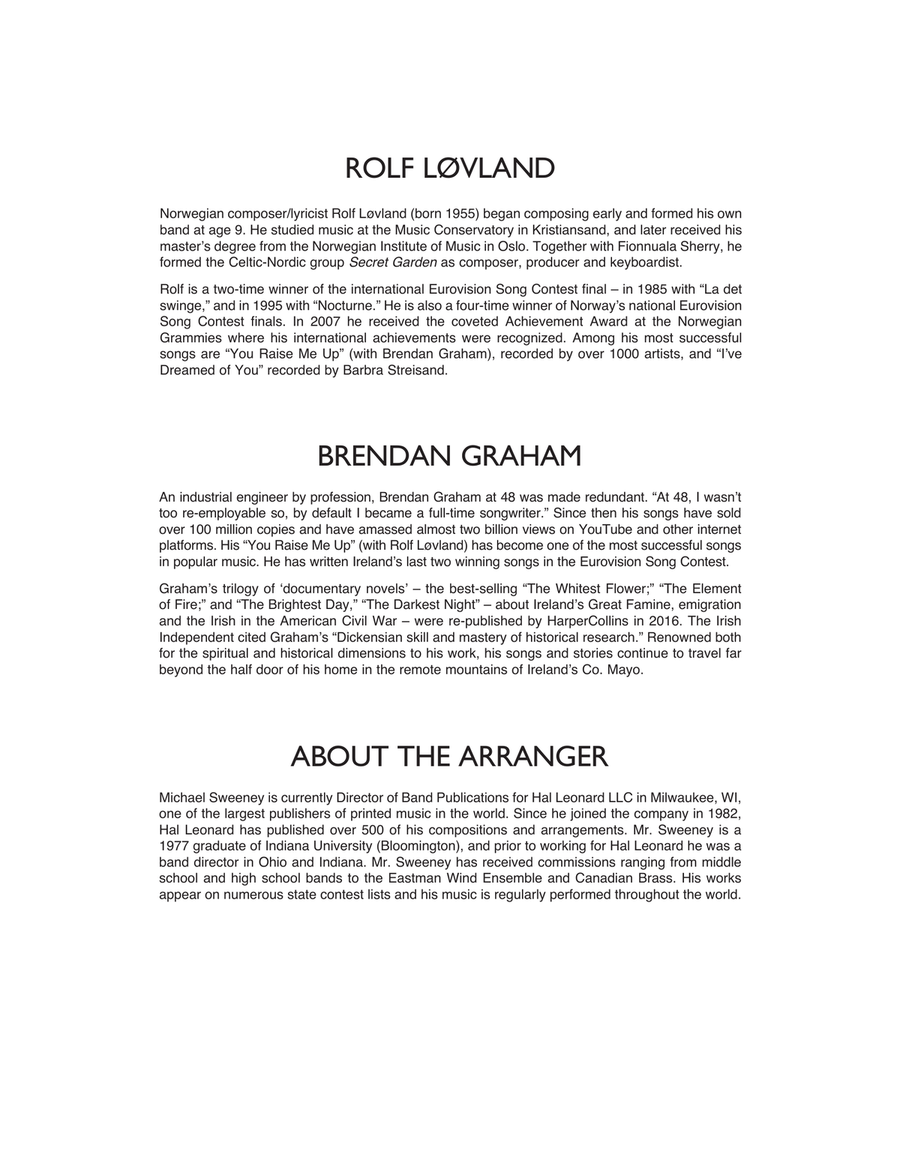 Sleepsong (arr. Michael Sweeney) - Conductor Score (Full Score) Concert Band scores gallery preview page 3