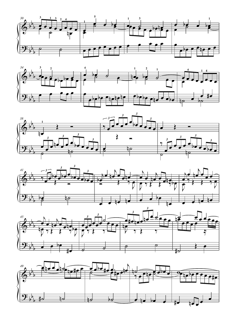 Ricercare a 3 voci Piano Solo scores gallery preview page 2